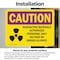 Signmission Radiation & Laser Sign, 10 in H x 14 in W, Vinyl Decal, Rectangle OS-2PACK-CR-D-1014-L-10211 - alternate 5